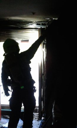 Incendio en la cocina de una casa de Limpias