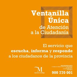 Cartel de la Ventanilla Única.
