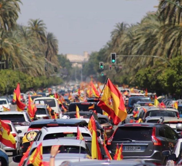 Manifestación de Vox contra el Gobierno