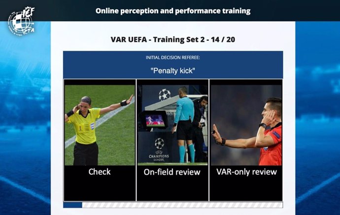 Plataforma de UEFA que el Comité Técnico de Árbitros de videoarbitraje