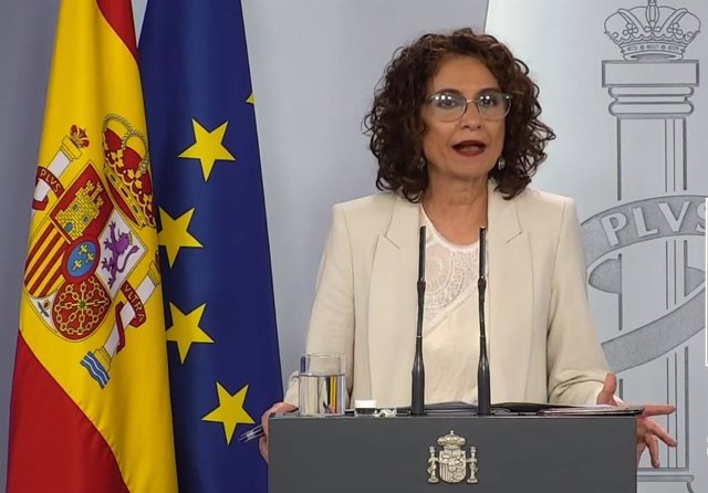 Rueda de prensa telemática de la ministra de Hacienda y portavoz del Gobierno, María Jesús Montero.