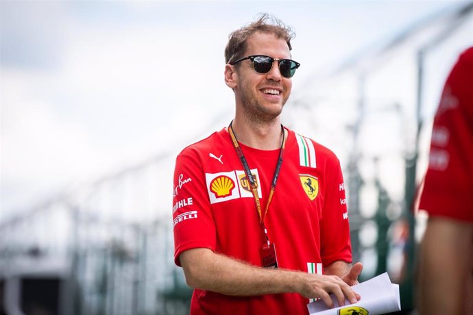 El piloto de Ferrari Sebastian Vettel
