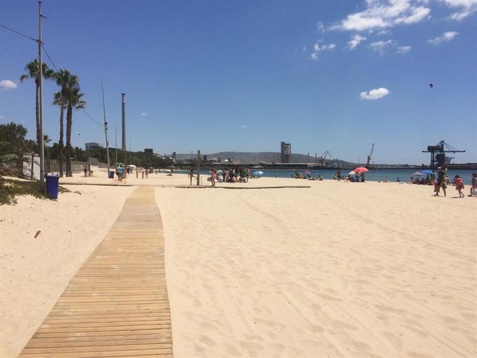 La playa de Palmones