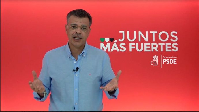 El portavoz del PSOE extremeño, Juan Antonio González