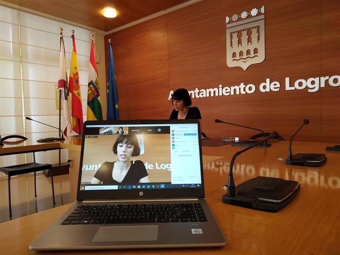 La concejal del Grupo Municipal Popular, Patricia Lapeña, en comparecencia de prensa
