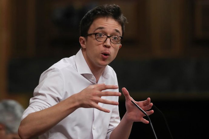 El líder de Més País, Iñigo Errejón, al Congrés dels Diputats, Madris (Espanya), 20 de maig del 2020.