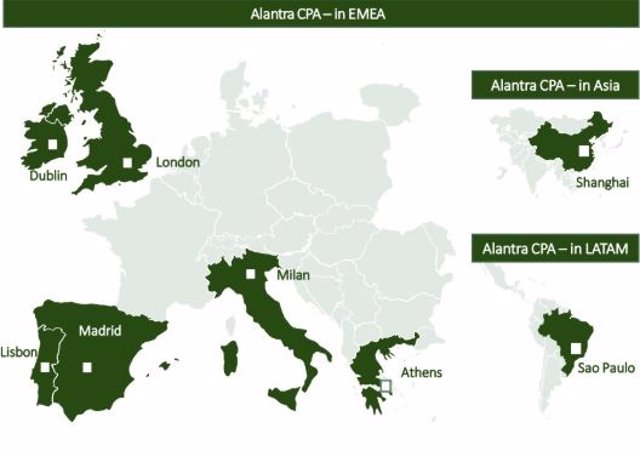 Países donde Alantra ofrece asesoramiento para la venta de activos tóxicos