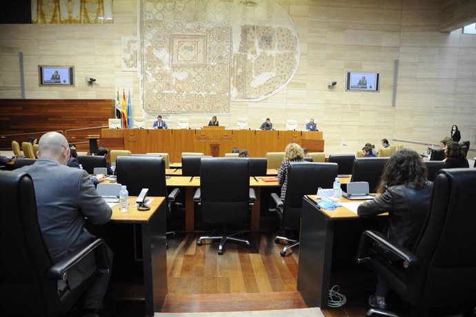 Asamblea de Extremadura, el pasado 30 de abril