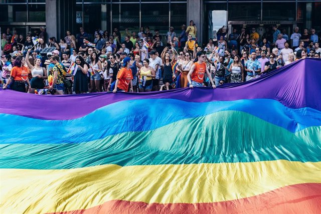 Desfile del Día del Orgullo Gay de 2019, celebrado en Montreal, Canadá.