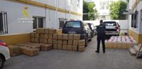 Intervenidos 1.800 kilos de hachís en Isla Cristina (Huelva) en una operación con un detenido