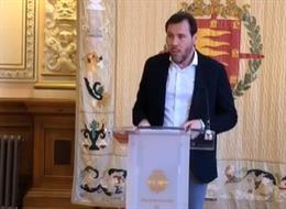 Rueda de prensa del alcalde de Valladolid, Óscar Puente.