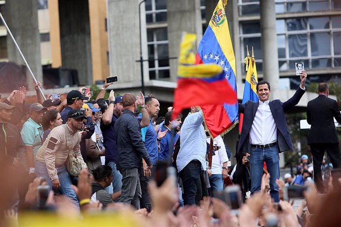 El autoproclamado "presidente encargado" de Venezuela, Juan Guaidó. (Imagen de archivo)