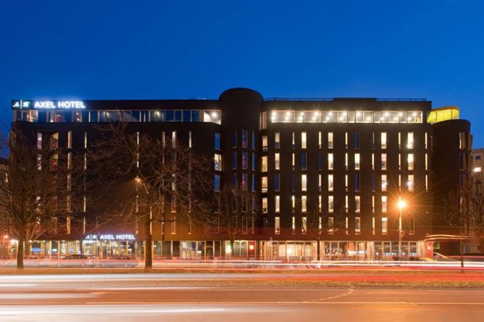 Fachada de Axel Hotels en Berlín