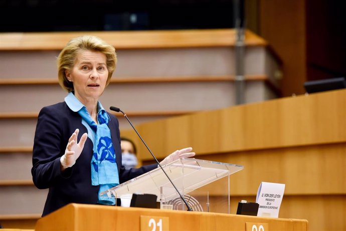 La presidenta de la Comisión Europea, Ursula von der Leyen 