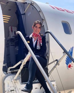 La TCP de Air Nostrum  Sandra es una de las miembros de la tripulación que cubre las primeras operaciones de la compañía tras la crisis del coronavirus.