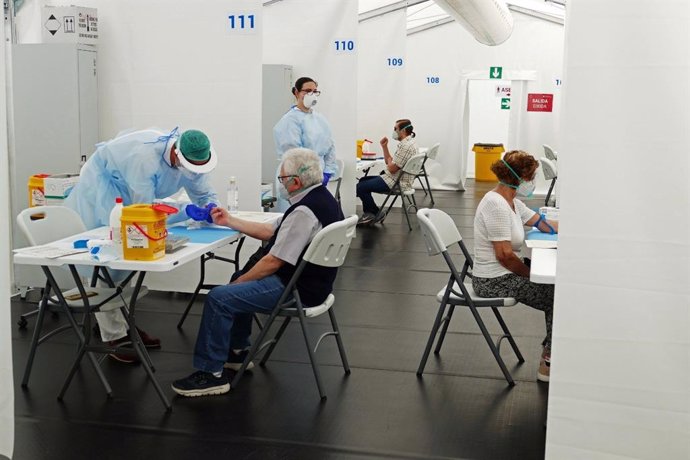 Test de seroprevalencia en l'hospital de campanya d'Alacant