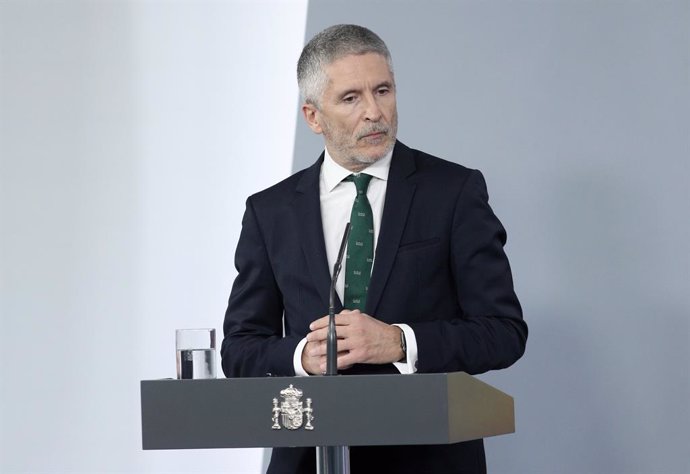 El ministre d'Interior, Fernando Grande-Marlaska, compareix després del Consell de Ministres a La Moncloa, Madrid (Espanya), 26 de maig del 2020.