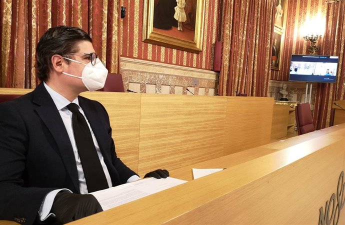 Álvaro Pimentel, portavoz de Ciudadanos en el Ayuntamiento de Sevilla, en una imagen de archivo.