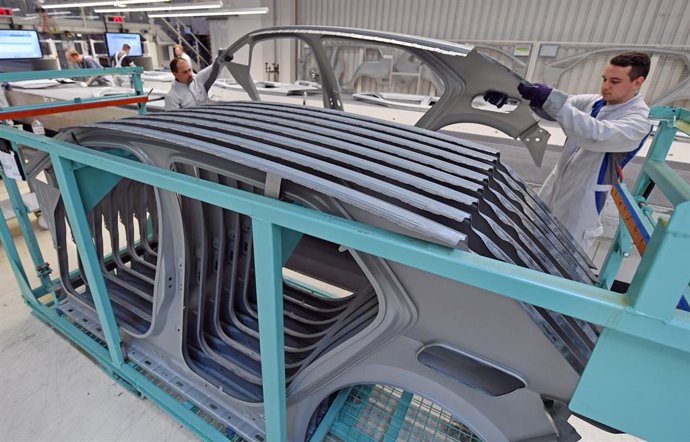 Piezas del modelo ID.3 de Volkswagen. 