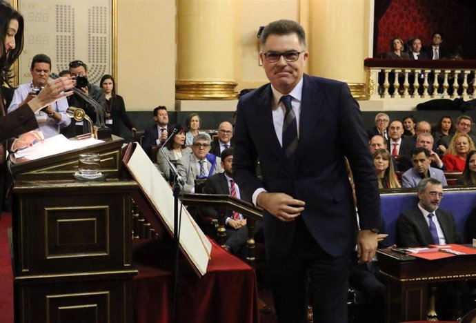 El senador del PNV Imanol Landa, secretario segundo de la Mesa de la Cámara Alta.