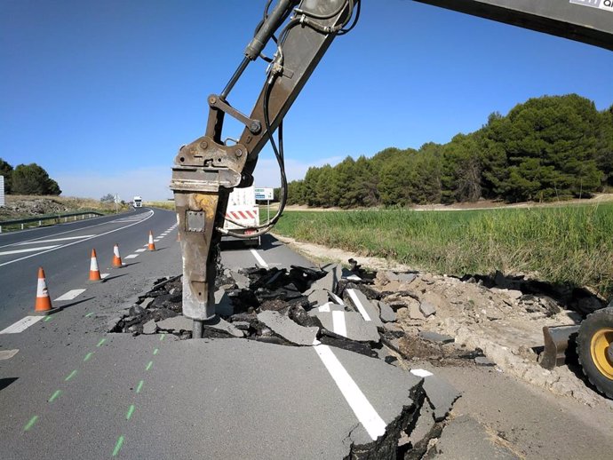 Obras de remodelación de la carretera CM-4010 a su paso por Seseña