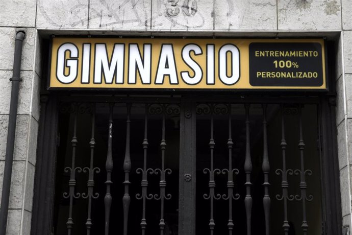 Gimnasio cerrado en Madrid