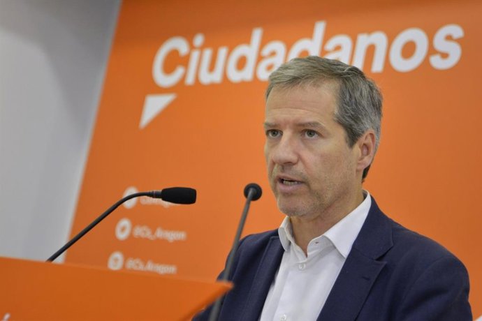 Portavoz del grupo parlamentario de Cs en las Cortes de Aragón y miembro de la Ejecutiva Nacional de la formación, Daniel Pérez Calvo.