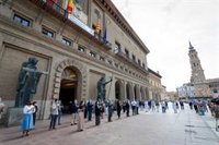 Azcón celebra que el Gobierno de España se sume al luto que la ciudad decretó hace dos meses