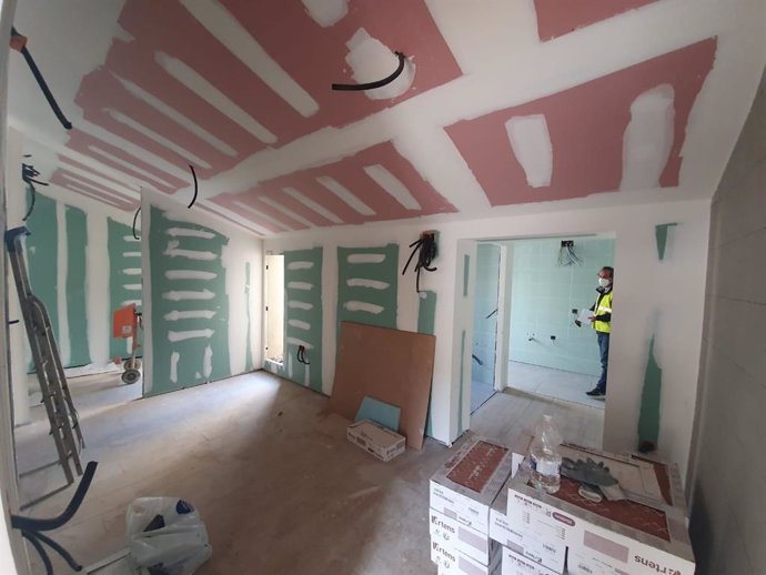 Obras de la segunda fase de rehabilitación  de viviendas en Huelva