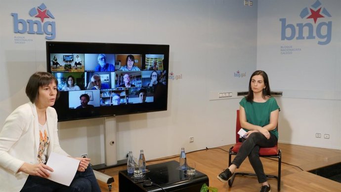 Ana Pontón tras un encuentro telemático con el comité para la reconstrucción configurado por el BNG