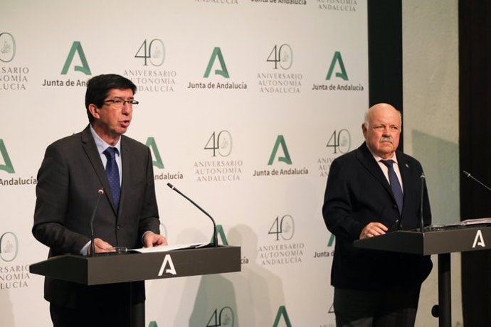 Juan Marín y Jesús Aguirre