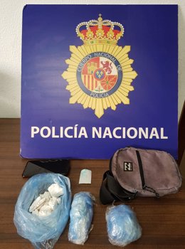 Droga intervenida por la Policía