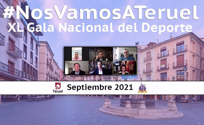 La XL Gala Nacional del Deporte de la AEPD será en septiembre de 2021 y en Teruel