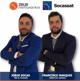 Jorge Socas, CEO del Grupo Socassat y Francisco Marquez, Director General