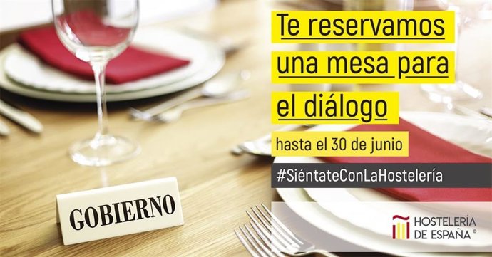 Imagen de la campaña reivindicativa de la hostelería.