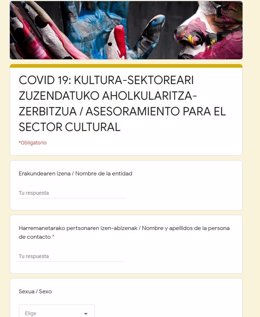 Servicio de asesoramiento al sector cultural del Gobierno Vasco.