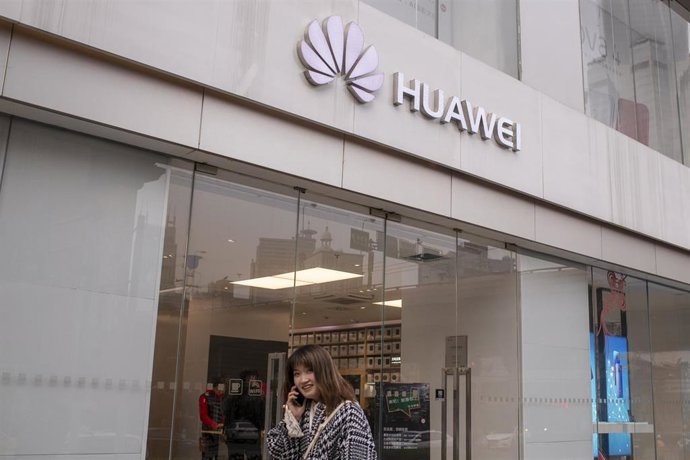 Imagen de archivo de una tienda de Huawei.