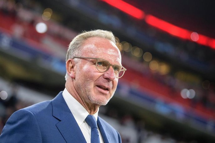 Karl-Heinz Rummenigge, presidente del Bayern, antes de un partido en el Allianz Arena