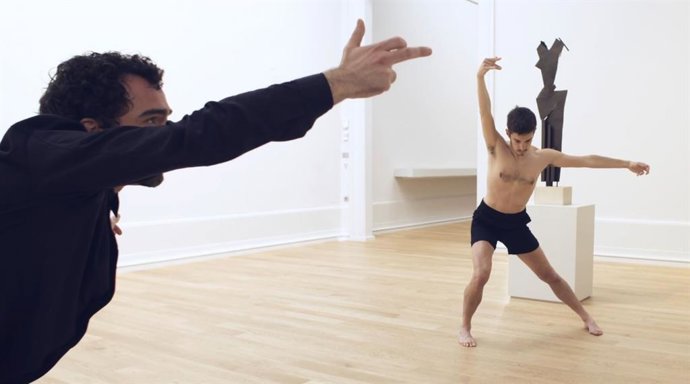 Imagen de la  coreografía del grupo de dantza Kukai que servirá de prólogo a la reapertura oficial del Museo de Bellas Artes de Bilbao