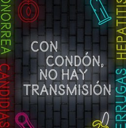 Cartel ganador del concurso de la UA sobre la campaña contra las transmisiones de carácter sexual de la UA.