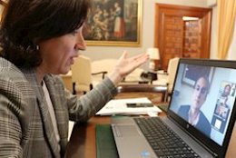 La delegada del Gobierno en Andalucía, Sandra García, en una imagen de archivo. 