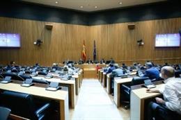 Imagen de una comparecencia en una comisión del Congreso