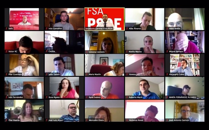 Reunión telemática de la Comisión Ejecutiva Autonómica de la FSA-PSOE