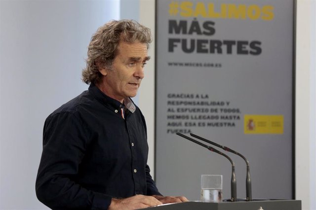 El director del Centro de Coordinación de Alertas y Emergencias Sanitarias, Fernando Simón, comparece en rueda de prensa para informar sobre las novedades del Covid-19. En Madrid, (España), a 27 de mayo de 2020.