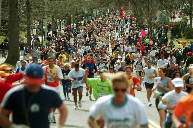 Imagen de archivo de la Maratón de Boston.