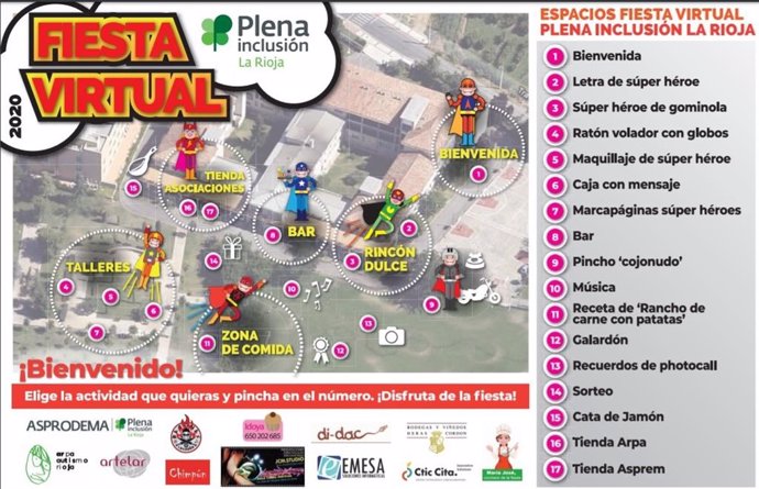 Plena Inclusión La Rioja celebra su fiesta con un formato virtual y con la temática de súper héroes