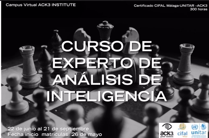 Cartel del curso de inteligencia de Cifal.