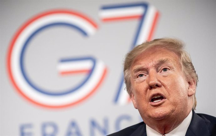FILED - 26 August 2019, France, Biarritz: Donald Trump, President of the USA, attends the G7 Summit. US President Donald Trump has reiterated his offer to resolve a serious military standoff between India and China on their disputed borders, hours after