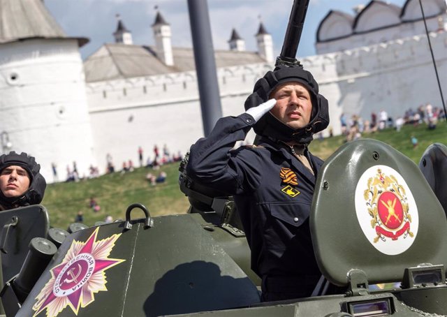 Desfile militar por el Día de la Victoria en Rusia (Imagen de archivo)