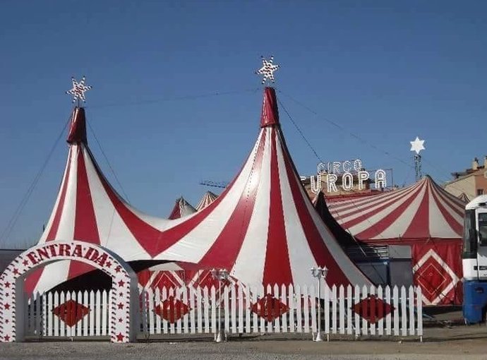 Imagen de la carpa del Circo Europa.